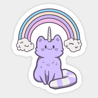 cute caticorn Sticker